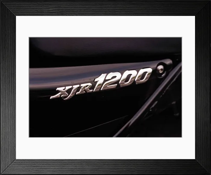 Framed Print : Yamaha XJR 1200 motorbike October 1998