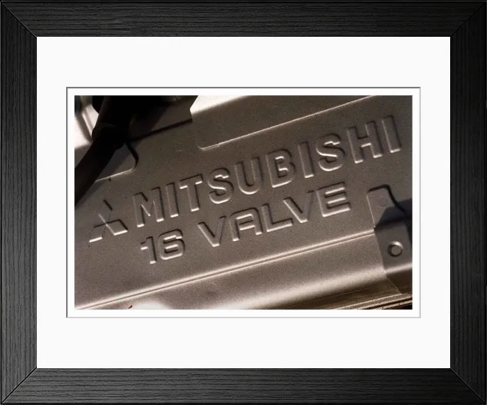 Framed Print : Mitsubishi Carisma car October 1998 16 valve engine Framed Print : Mitsubishi Carisma car October 1998 16 valve engine