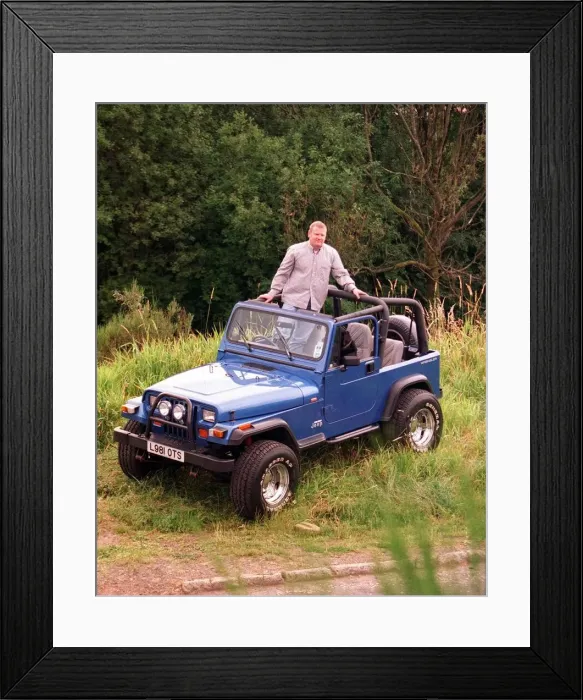 Framed Print : WRANGLER JEEP GRAHAM DICKSON IN HIS 4X4 29TH JULY 1997 OPEN TOP Framed Print : WRANGLER JEEP GRAHAM DICKSON IN HIS 4X4 29TH JULY 1997 OPEN TOP