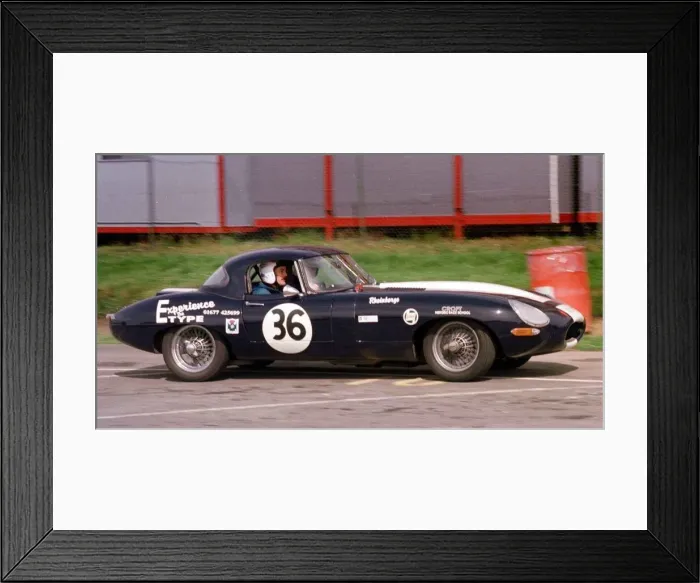 Framed Print : E-TYPE JAGUAR FEATURE AUGUST 1997 MNOTOR RACING