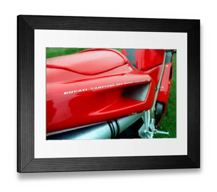 Framed Print : DUCATI 748 MOTORBIKE