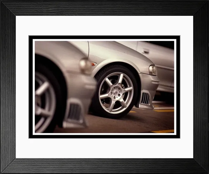 Framed Print : NEW VAUXHALL GSI CAR SILVER ALLOY WHEELS JULY 1999 FOR ROAD RECORD
