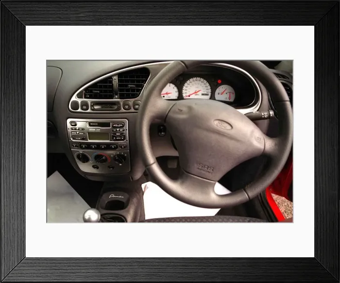 Framed Print : Interior of the Ford Puma car August 1997 Framed Print : Interior of the Ford Puma car August 1997