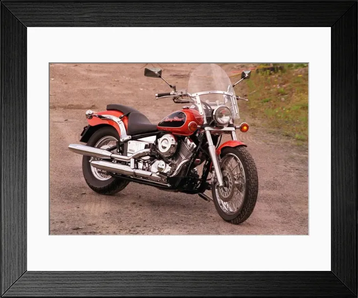 Framed Print : Yamaha drag star motorbike Framed Print : Yamaha drag star motorbike
