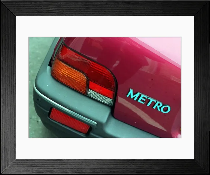Framed Print : ROAD RECORD ROVER METRO 2 ND HAND TEST Framed Print : ROAD RECORD ROVER METRO 2 ND HAND TEST