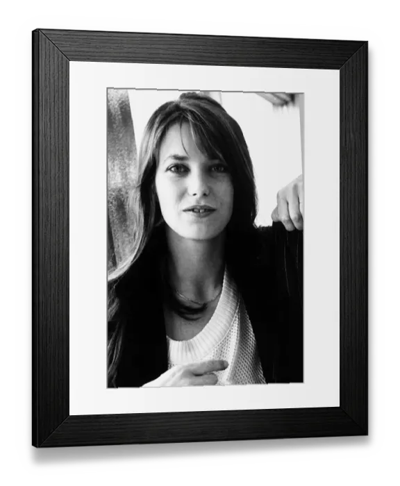 Framed Print : Jane Birkin English actress pop singer in France 1977 Framed Print : Jane Birkin English actress pop singer in France 1977