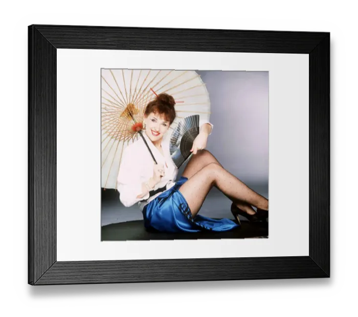 Framed Print : English Actress Anita Dobson in Chinese style portrait May 1986 Framed Print : English Actress Anita Dobson in Chinese style portrait May 1986