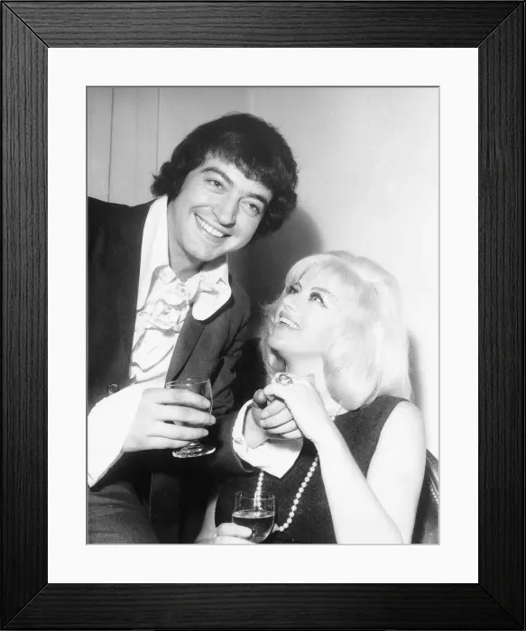 Framed Print : Diana Dors Actress With Her Fiance Dbase Msi Framed Print : Diana Dors Actress With Her Fiance Dbase Msi
