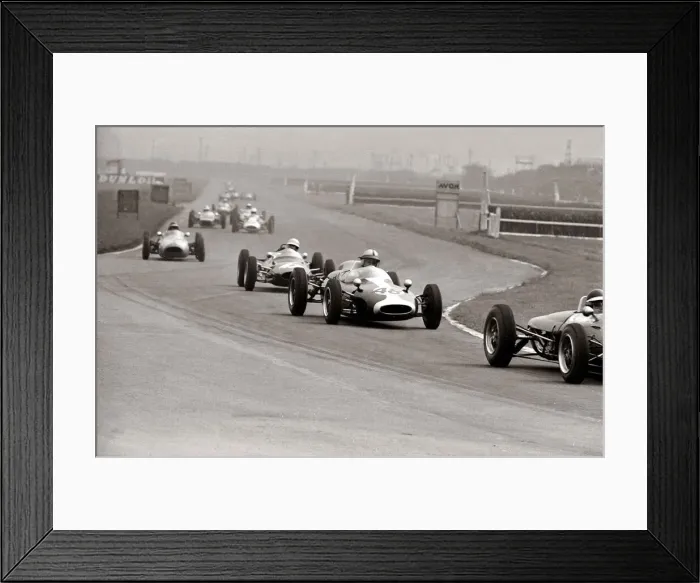 Framed Print : Motor racing International Daily Mirror Cup race at Aintree Liverpool April 1963