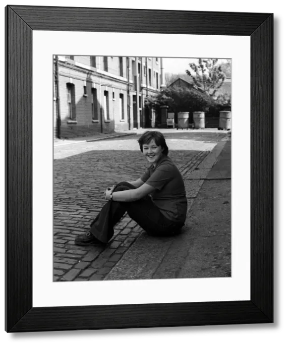 Framed Print : Pauline Quirke (16) Actress May 1976 Smiling Framed Print : Pauline Quirke (16) Actress May 1976 Smiling