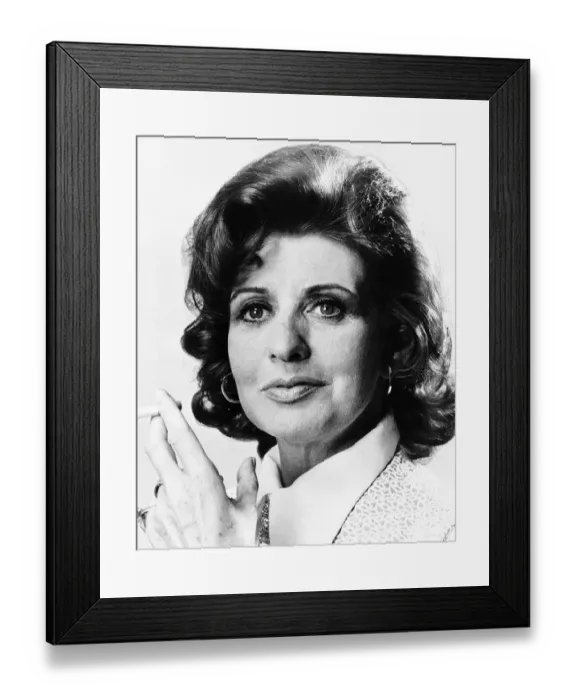 Framed Print : Pat Phoenix Actress - February 1977 Who Stars As Elsie Tanneer In The TV Framed Print : Pat Phoenix Actress - February 1977 Who Stars As Elsie Tanneer In The TV