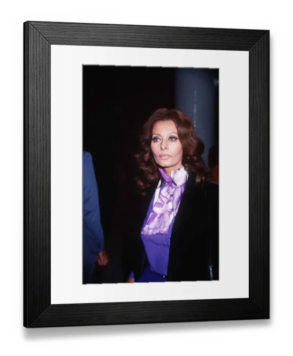 Framed Print : Sophia Loren Actress - November 1977 dbase msi