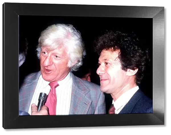 Lionel Blair actor, entertainer and dancer with Jon Pertwee at the 30th anniversary of