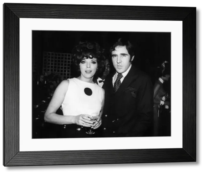 Framed Print : Joan Collins actress and her new husband Anthony Newley Framed Print : Joan Collins actress and her new husband Anthony Newley