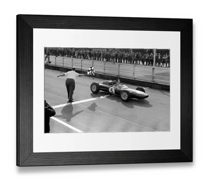 Framed Print : Motor racing International Daily Mirror Cup race at Aintree Liverpool April 1963