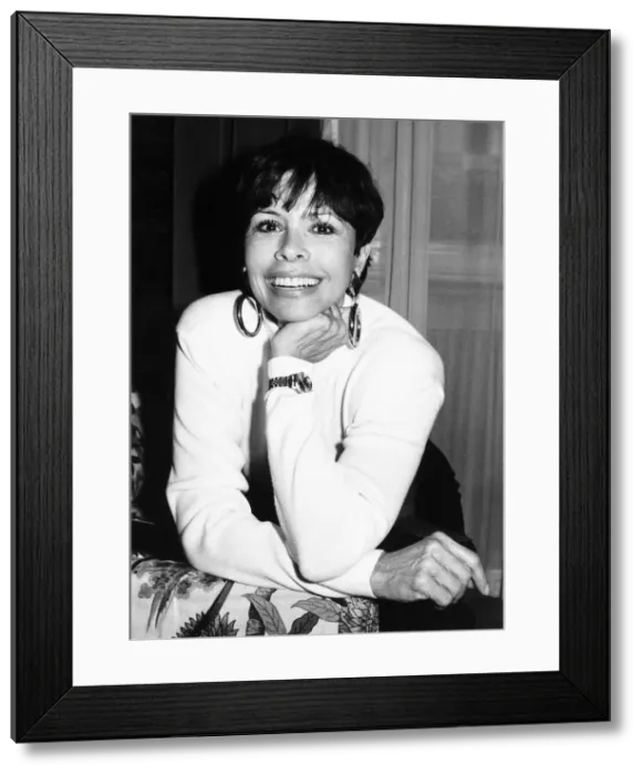 Framed Print : Neile McQueen First Wife of Actor Steve McQueen October 1986