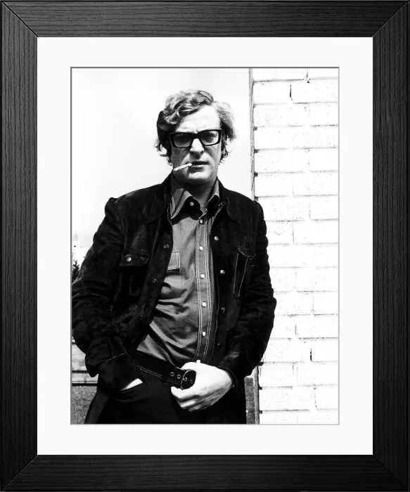 Framed Print : Michael Caine, British actor, Tuesday 6th April 1971 Framed Print : Michael Caine, British actor, Tuesday 6th April 1971