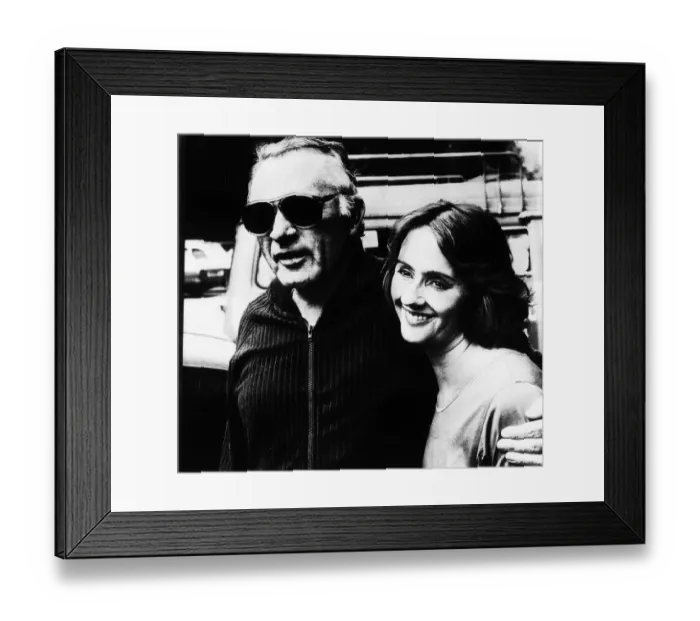 Framed Print : Richard Burton actor with his latest love Sally Hay July 1982