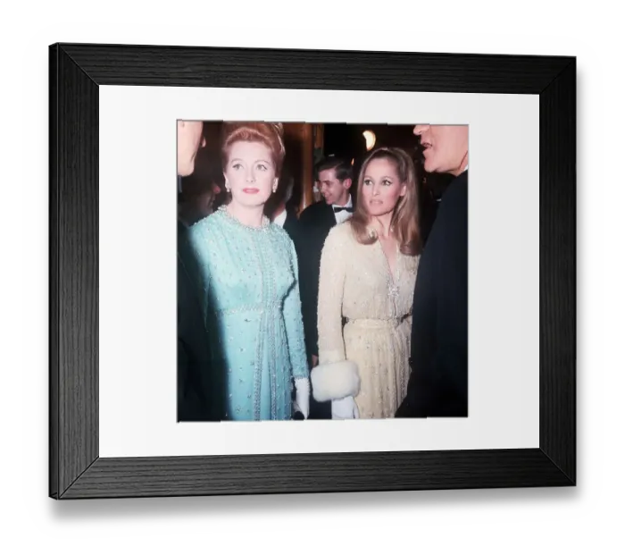 Framed Print : Ursula Andress and Deborah Kerr at the Royal premiere of Film Born Free Dbase MSI Framed Print : Ursula Andress and Deborah Kerr at the Royal premiere of Film Born Free Dbase MSI