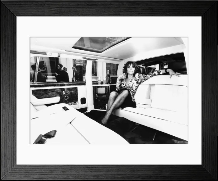 Framed Print : Kate O Mara relaxes With a glass of Champagne in the back of a Rolls Royce Framed Print : Kate O Mara relaxes With a glass of Champagne in the back of a Rolls Royce