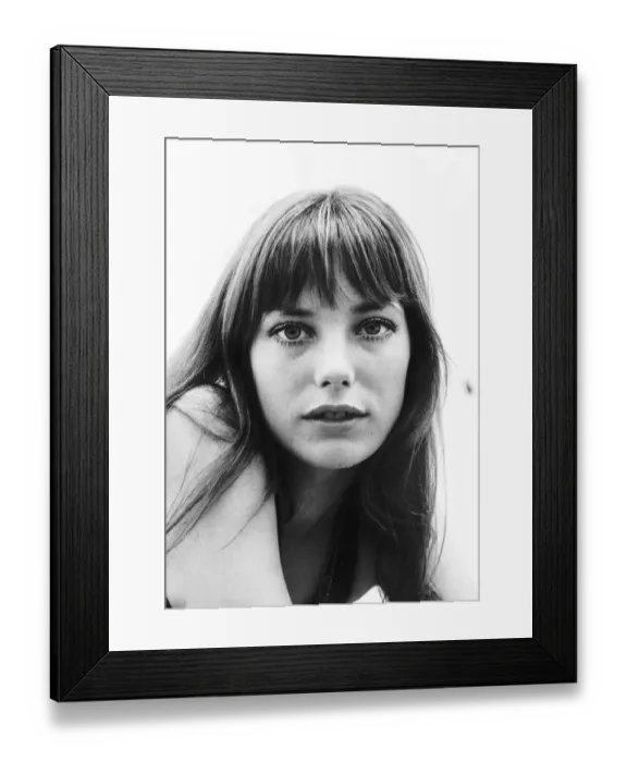 Framed Print : Jane Birkin Actress - July 1970 Dbase MSI