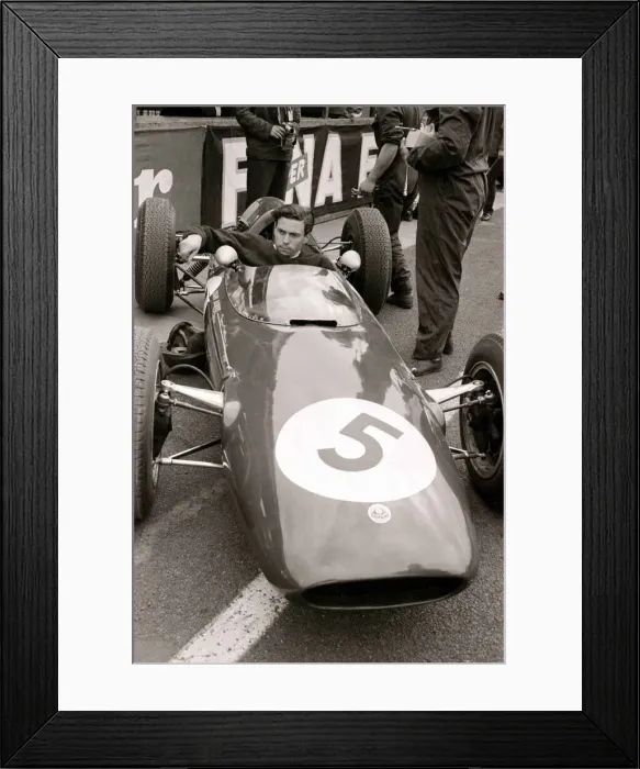 Framed Print : Motor racing International Daily Mirror Cup race at Aintree Liverpool April 1963