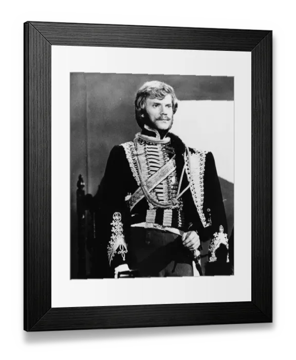 Framed Print : Malcolm McDowell Actor stars in the film Royal Flash Framed Print : Malcolm McDowell Actor stars in the film Royal Flash