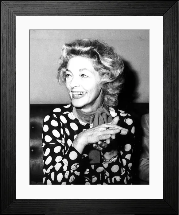Framed Print : Lauren Bacall actress dbase msi Framed Print : Lauren Bacall actress dbase msi