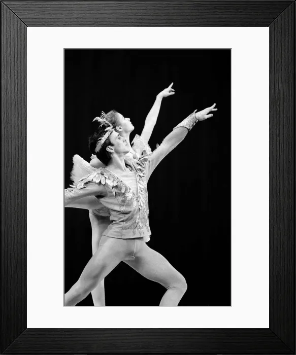 Framed Print : Members of the Bolshoi Ballet Acadamy perform on stage at Sadlers Wells at the end Framed Print : Members of the Bolshoi Ballet Acadamy perform on stage at Sadlers Wells at the end