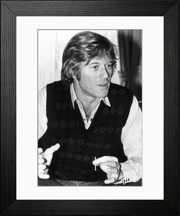 Framed Print : Robert Redford Actor talking - March 1980. DBASE MSI Framed Print : Robert Redford Actor talking - March 1980. DBASE MSI