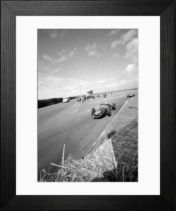 Framed Print : Motor racing 1962 at Aintree Liverpool Action from the British Grand Prix