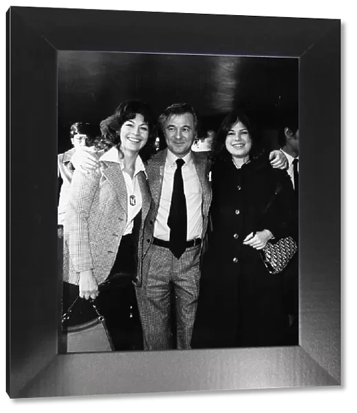 Nanette Newman with husband Bryan Forbes and daughter - december 1974 On