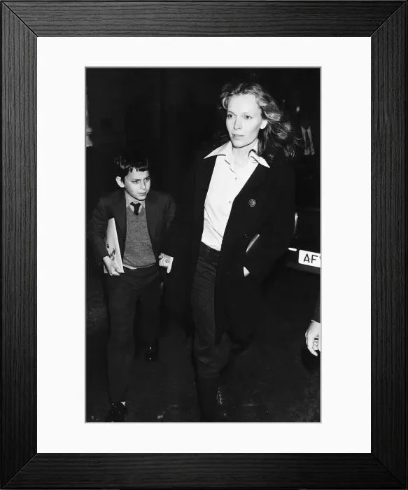 Framed Print : Mia Farrow Actress with one of her sons May 1983 Dbase MSI Framed Print : Mia Farrow Actress with one of her sons May 1983 Dbase MSI