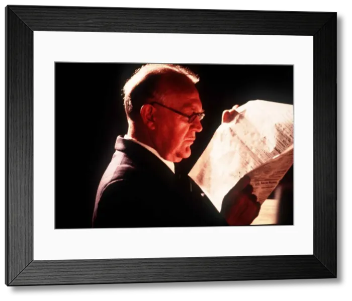 Framed Print : Joss Ackland Actor in White Mischief - June 1987 Dbase MSI