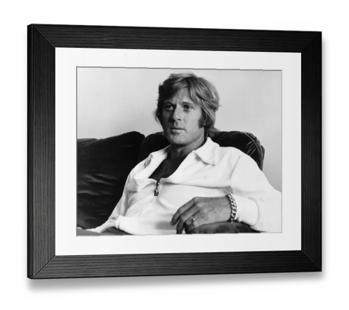 Framed Print : Robert Redford Actor relaxing at his hotel at the Cannes Film Festival - May 1972