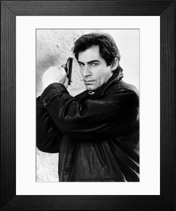 Framed Print : Timothy Dalton actor as Bond July 1988 dbase MSI