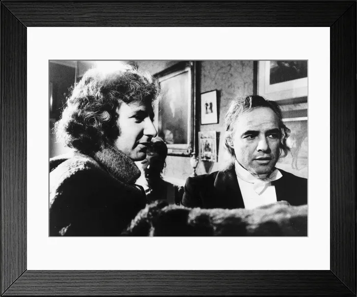 Framed Print : Marlon Brando Actor with Michael Winner who is one of the few people in the world to win