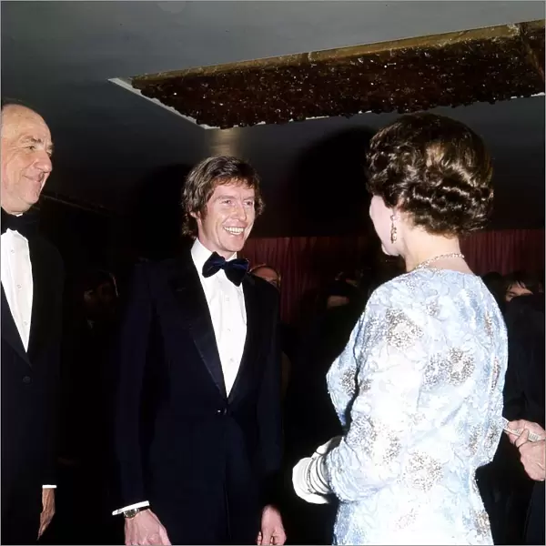 Michael Crawford Actor meets The Queen - December 1972 At the Premiere of