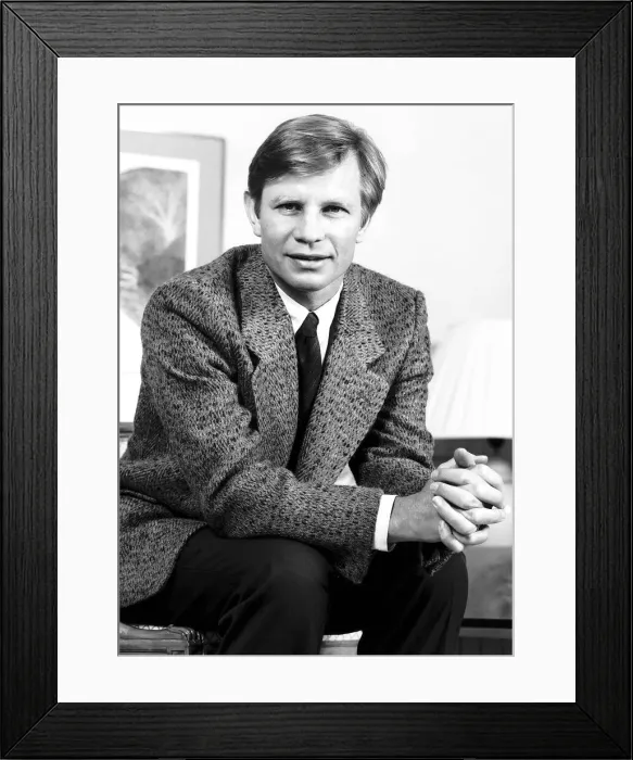 Framed Print : Michael York at 43 is one of the busiest actors in Tinseltown November 1984