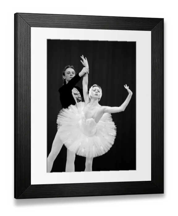 Framed Print : Members of the Bolshoi Ballet Acadamy perform on stage at Sadlers Wells at the end