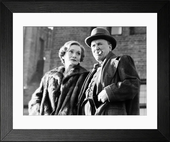Framed Print : Robert Hardy Actor in the ITV production of The Wilderness Years