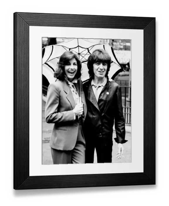Framed Print : Anne Archer with Pop Star Bill Wyman May 1981 DBase MSI