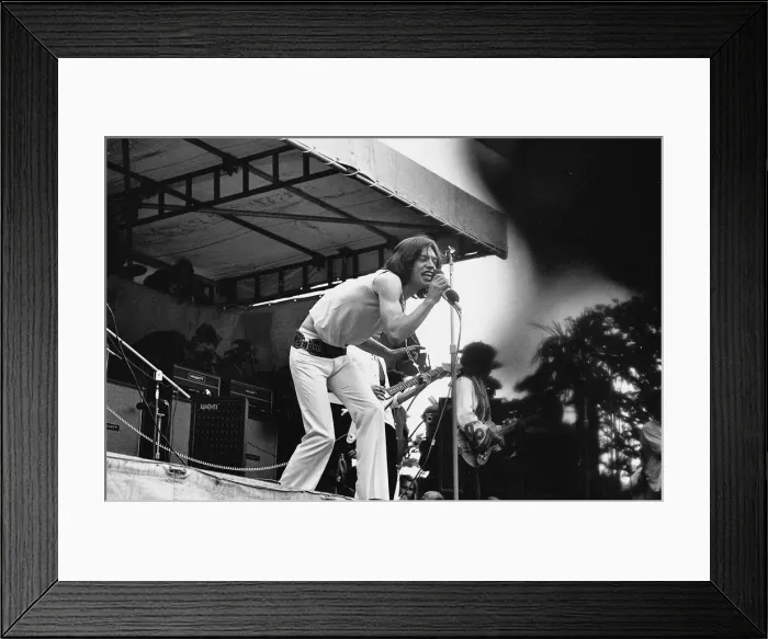 Framed Print : The Rolling Stones on stage at their free concert in London Framed Print : The Rolling Stones on stage at their free concert in London