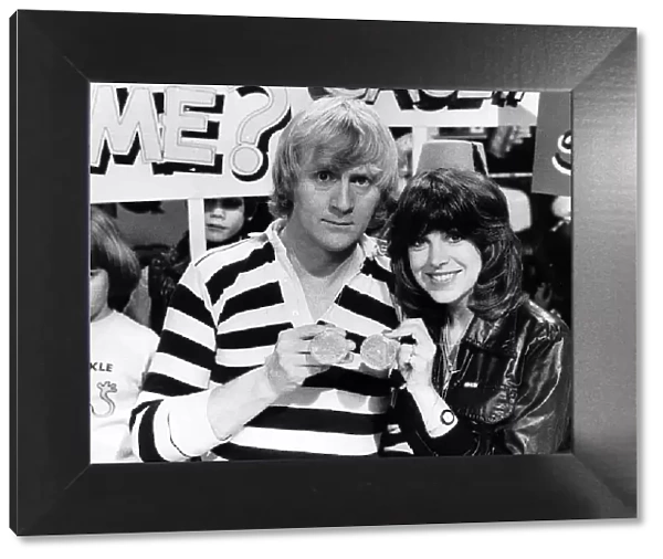 TV Programme Tiswas with Chris Tarrant February 1981 and Sally James in A. T