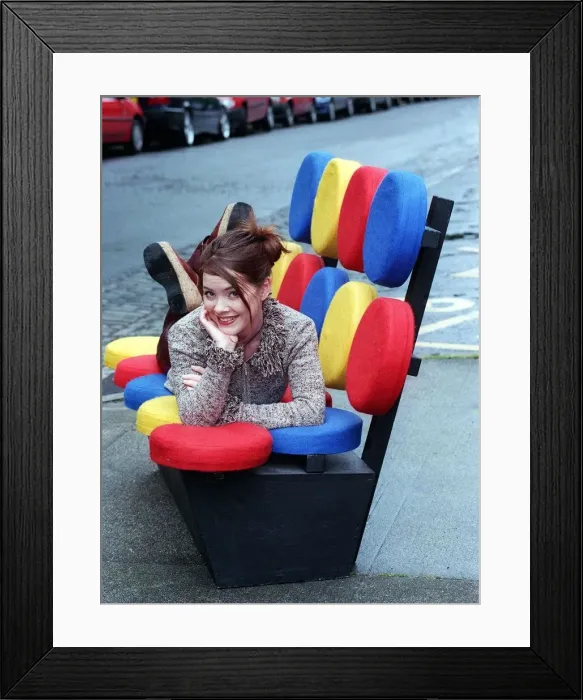 Framed Print : Presenter Marsali Stewart June 1998 A©mirrorpix