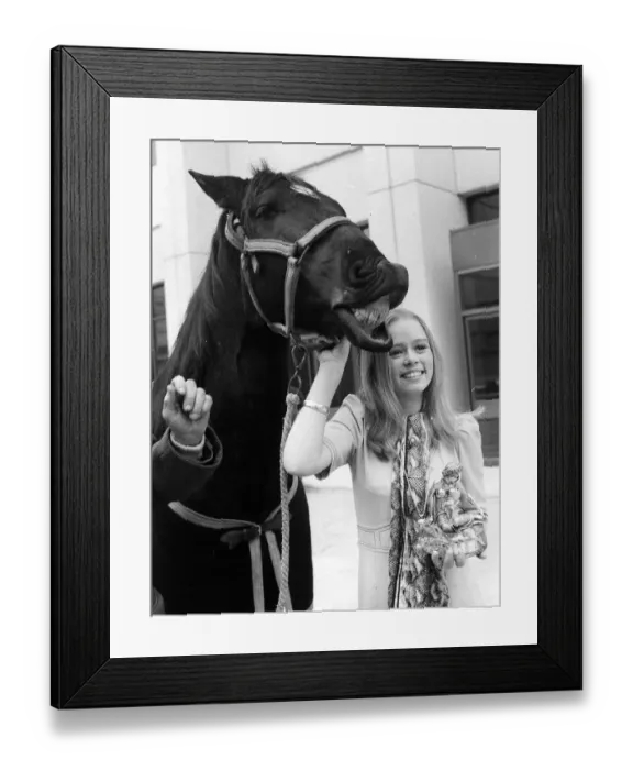 Framed Print : Black Beauty TV Programme with Stacy Dorning 1974 A©mirrorpix