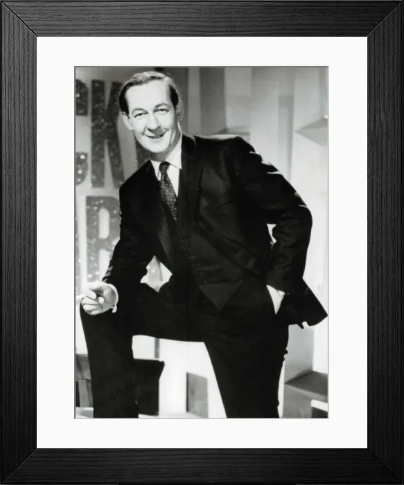 Framed Print : TV and radio presenter Brian Matthew December 1963 A©mirrorpix