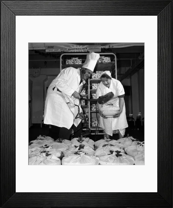 Framed Print : Christmas Pudding November 1961 Theres Gold in them Framed Print : Christmas Pudding November 1961 Theres Gold in them