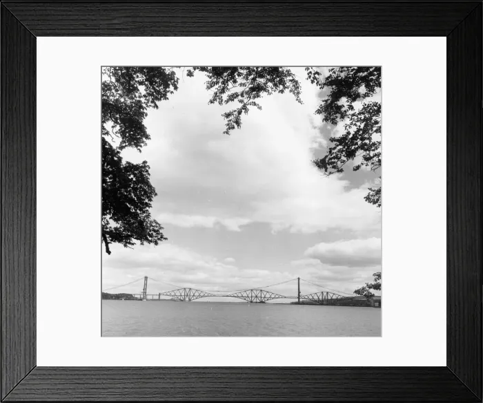 Framed Print : Forth Road Bridge construction June 1962 Forth Railway Bridge Framed Print : Forth Road Bridge construction June 1962 Forth Railway Bridge