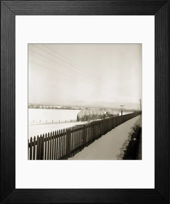 Framed Print : Scotland covered in snow as a steam traintravels from Perth northwards to the Forres in Framed Print : Scotland covered in snow as a steam traintravels from Perth northwards to the Forres in